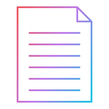 belge simgesi, vektör çizimi