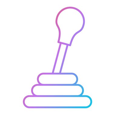 Bebek oyuncağı ikonu. vektör illüstrasyonu