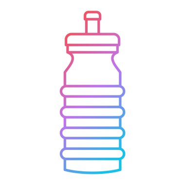 Su şişesi ikonu. Web için tuz vektörü simgelerinin özet çizimi