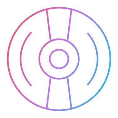 cd disk simgesi vektör illüstrasyonu