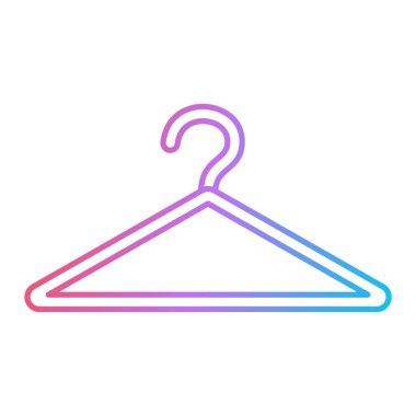 Elbise askısı ikonu. vektör illüstrasyonu