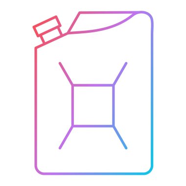 Yağ ikonu. Ağ için bira kutusu vektör simgelerinin basit çizimi