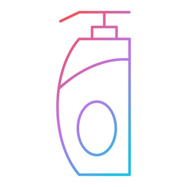 Bir şişe şampuan ikonunun vektör çizimi.