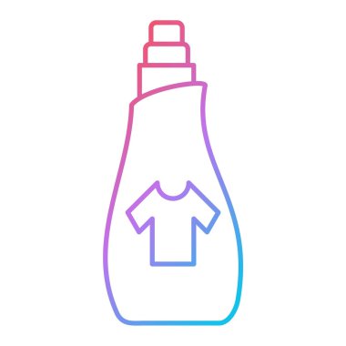 Çamaşır deterjanı ikonu. Web için kıyafet vektör simgelerinin özet çizimi