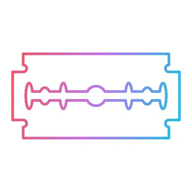  Beyaz arkaplanda jilet simgesi izole edildi. vektör illüstrasyonu