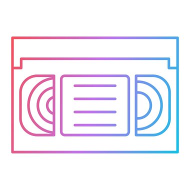 Video oynatıcı simgesi. Web için müzik vektör simgelerinin özet çizimi