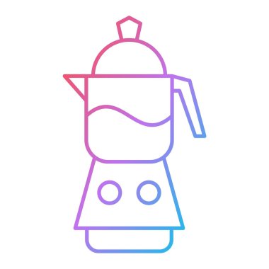 Blender hattı simgesi. Ana hatlı vektör çizimi. beyaz arkaplanda izole