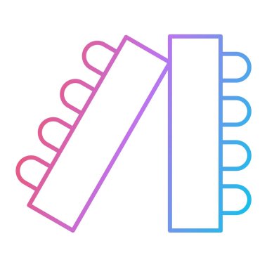 Havlu ikonu vektörü. İnce çizgi işareti. izole edilmiş sınır sembolü çizimi