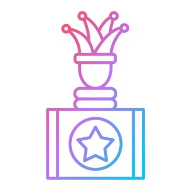 kupa yıldız ödül vektör çizim tasarımı ile