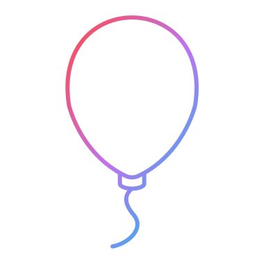 balon ikon vektör illüstrasyonu