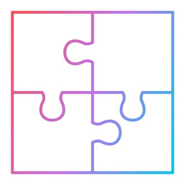 adet vektör çizim puzzle