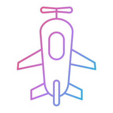 düzlem ikonu vektör illüstrasyonu