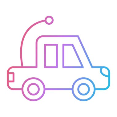 araba simgesi vektör illüstrasyonu