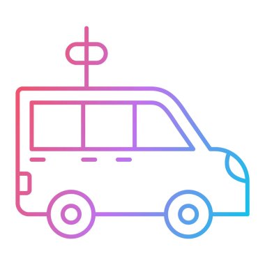 araba taşıma simgesi vektör illüstrasyonu