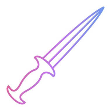 Kılıç simgesi. vektör illüstrasyonu