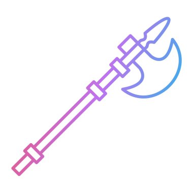 Ortaçağ kılıç ikonu. vektör illüstrasyonu