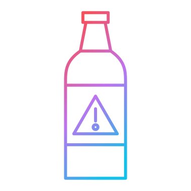 Bir şişe bira ikonunun vektör çizimi