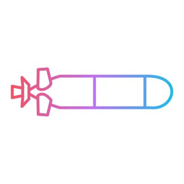 Papyon ikonu. kurdele vektör çizgisinin özet çizimi