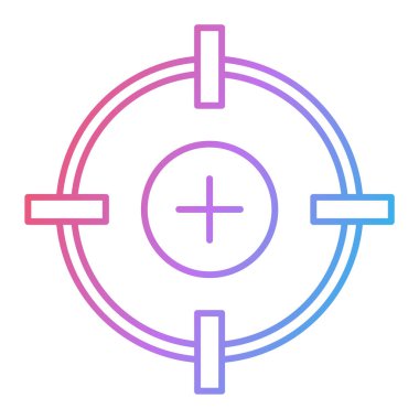 hedef simge vektör illüstrasyonu