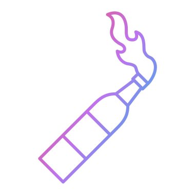 İksir ikonlu şişe. Web için alkol vektör simgelerinin özet çizimi