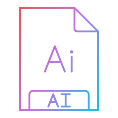 dosya biçimi simgesi, vektör illüstrasyonu