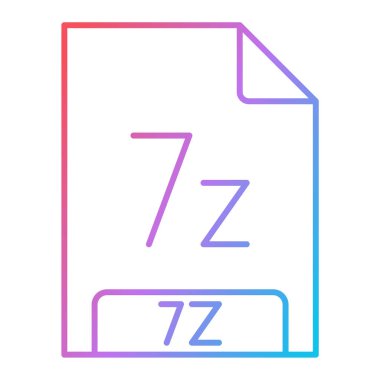 Dosya biçim simgesinin vektör illüstrasyonu