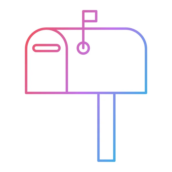 Mailbox Pictogram Vector Illustratie — Stockvector