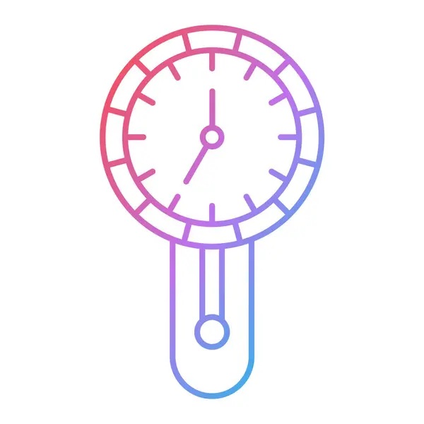 Uhr Zeit Symbol Vektor Illustration Grafik Design — Stockvektor