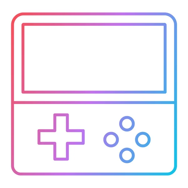 Game Console Icon Outline Joystick Vector Illustration Pictogram Isolated Background — стоковый вектор