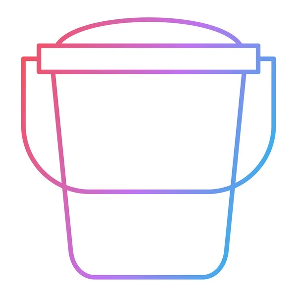 Bucket Icon Outline Illustration Cleaning Vector Icons Web — Stock Vector