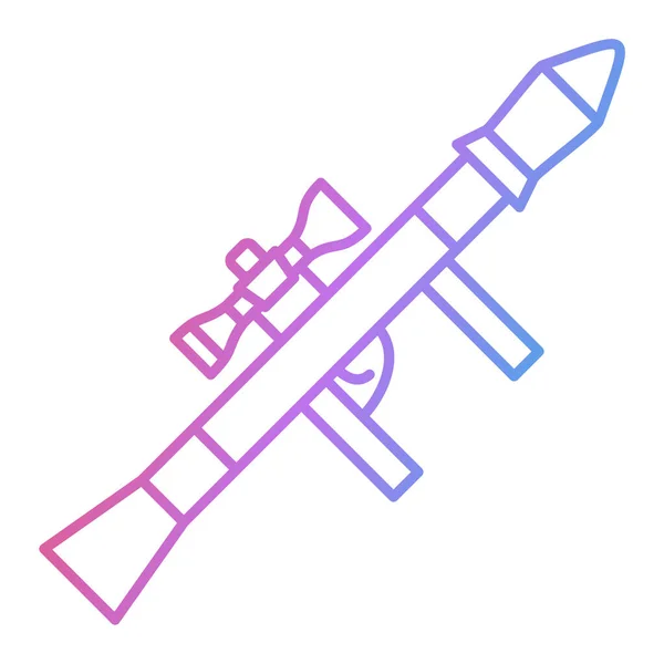 軍用武器のアイコンだ ウェブのための戦争ライフルのベクトルのアイコンの簡単なイラスト — ストックベクタ