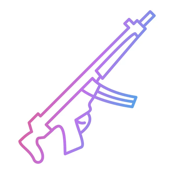 銃のアイコンのベクトル図 — ストックベクタ