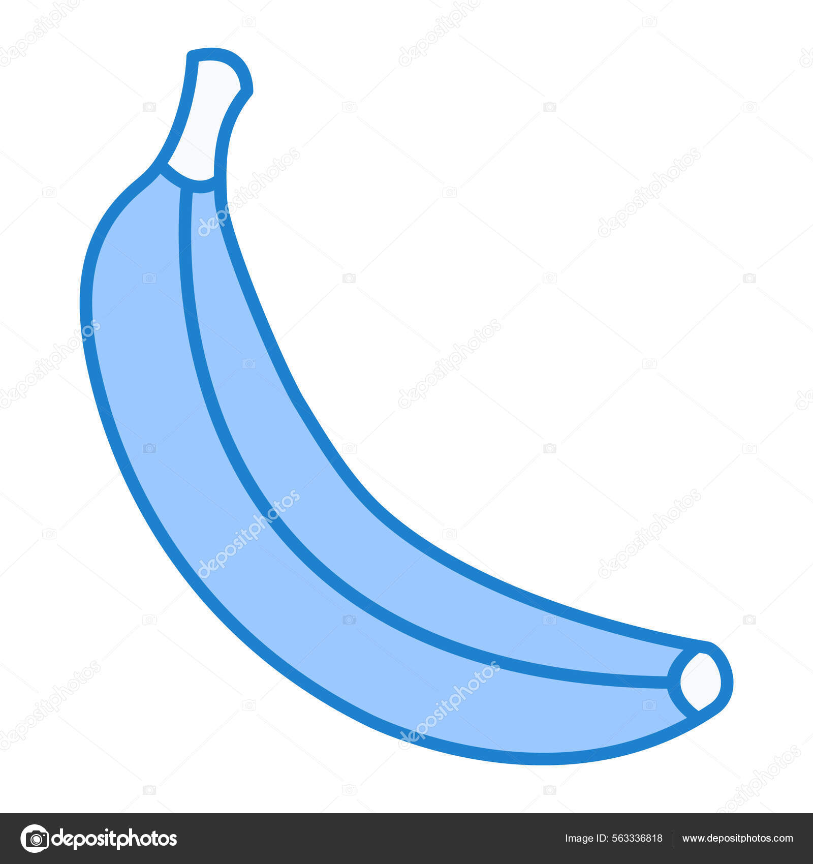 Desenho Ilustração Vetor Ícone Banana imagem vetorial de MuhammadAtiq©  563336818