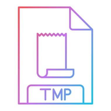 Dosya biçim simgesinin vektör illüstrasyonu