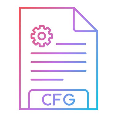 dosya biçimi simgesi, vektör illüstrasyonu