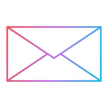 zarf e- posta simgesi vektör illüstrasyon grafik tasarımı