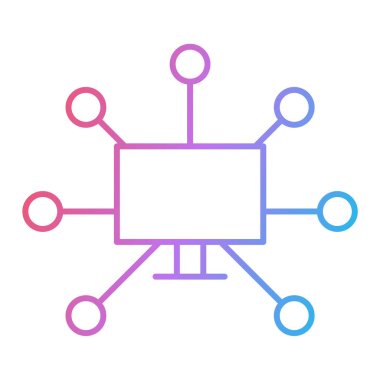 ağ paylaşım simgesi çizimi