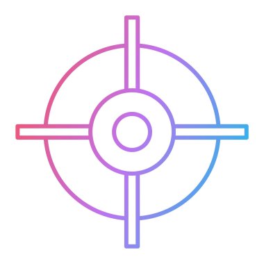 hedef simge vektör illüstrasyonu