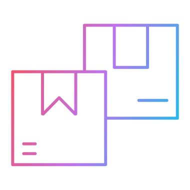 kutu simgesi vektör illüstrasyonu