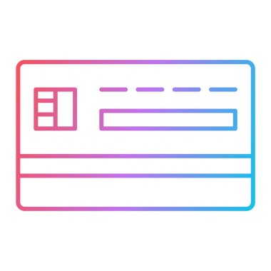 Kredi kartı ikonu vektör illüstrasyonu