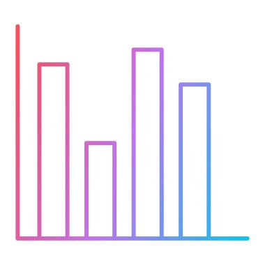 Modern grafik simgesinin vektör illüstrasyonu