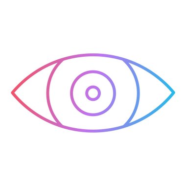 Göz simgesi vektör illüstrasyonu