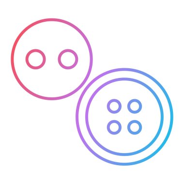 Düğme simgesi vektör illüstrasyon tasarımı dikilüyor