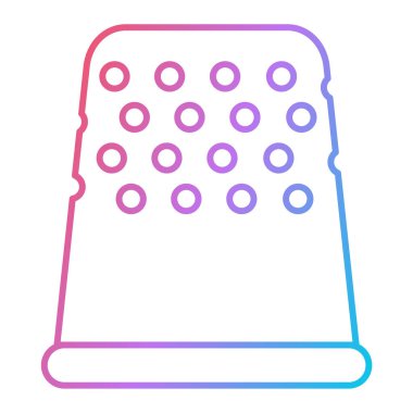 Havlu simgesi. Web için iplik vektör simgelerinin özet çizimi