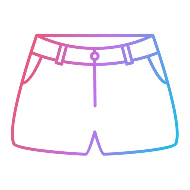 şort simgesi. Web için mayo vektör simgelerinin basit çizimi