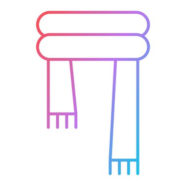 havlu ikonu vektör illüstrasyonu