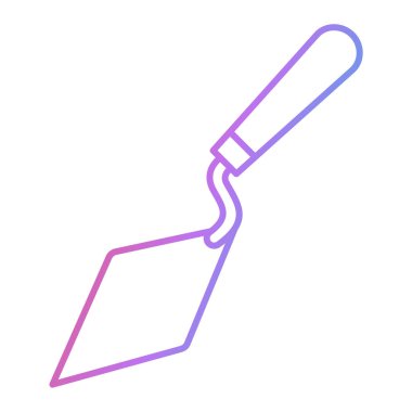 Trowel aracı simge vektör illüstrasyon tasarımı