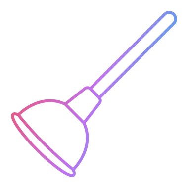 Mutfak gereçleri simgesi. Web için fırça vektör simgelerinin özet çizimi