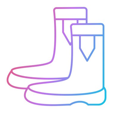 Lastik bot ikonu. Web için açılış vektör simgelerinin özet çizimi