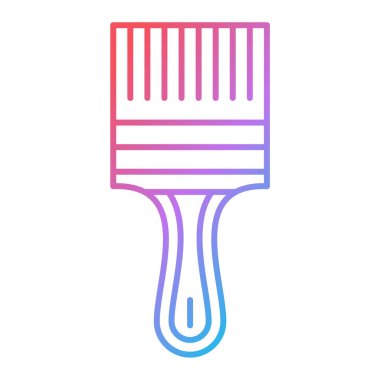 boya fırçası ikonu. izole vektör illüstrasyonu